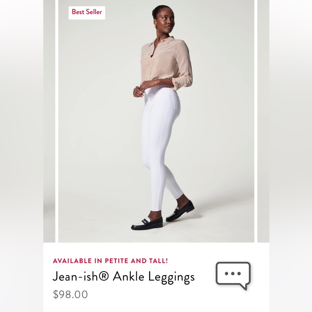 Spanks white jean legging